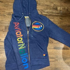 Aviator Nation Hoddie- navy